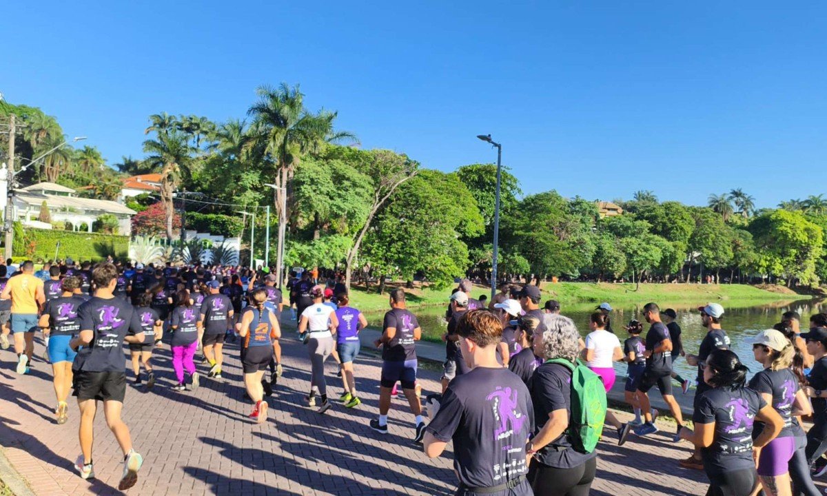 Corrida reúne 8,3 mil inscritos e tem a expectativa de receber mais de 10 mil pessoas, entre corredores, familiares e visitantes - (crédito: Larissa Leone/EM/D.A. Press)