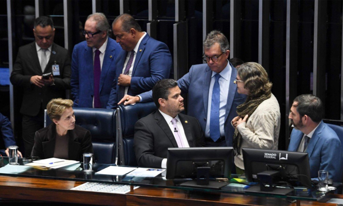De novo em linha com o Planalto, Alcolumbre desiste de convocar sessões do Senado - (crédito: Foto: Jonas Pereira/Agência Senado)