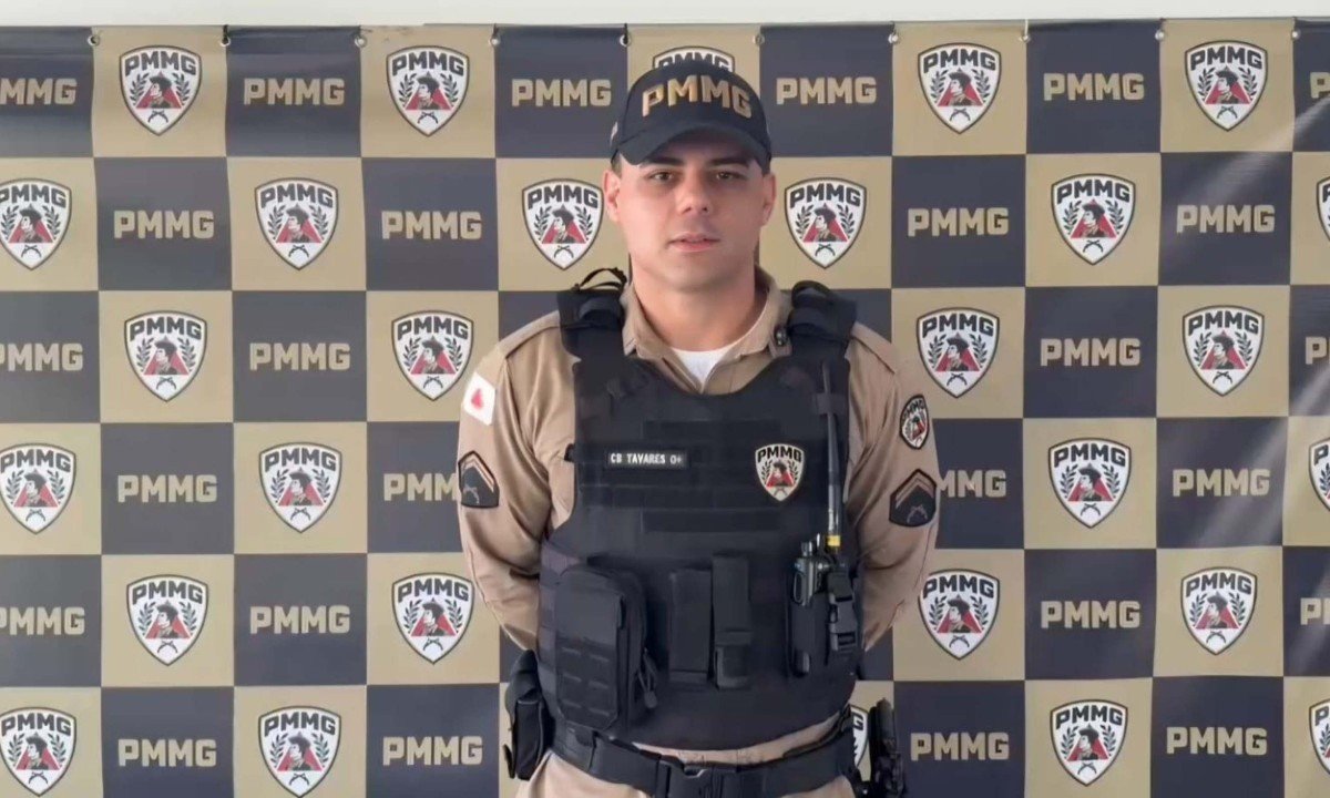 Segundo o cabo Raphael Tavares, da PM, a mulher aparentava estar desorientada quando foi abordada e não soube explicar o que havia acontecido nem apontar a motivação da agressão - (crédito: CBMMG/Reprodução)