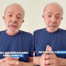 Lula volta a desafiar Flávio: 'Vai abrir o sigilo bancário ou não?' - Redes Sociais/Reprodução