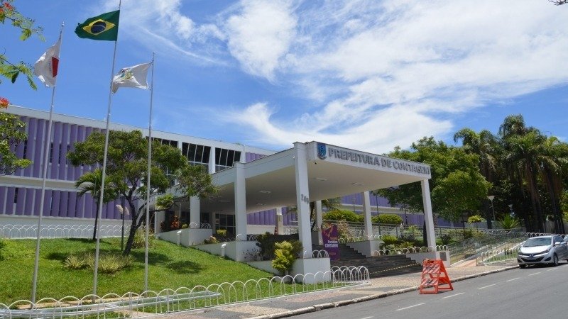 A sede da Prefeitura de Contagem, munic&iacute;pio que abriu edital de concurso p&uacute;blico com 272 vagas -  (crédito: Elias Ramos/Prefeitura de Contagem)