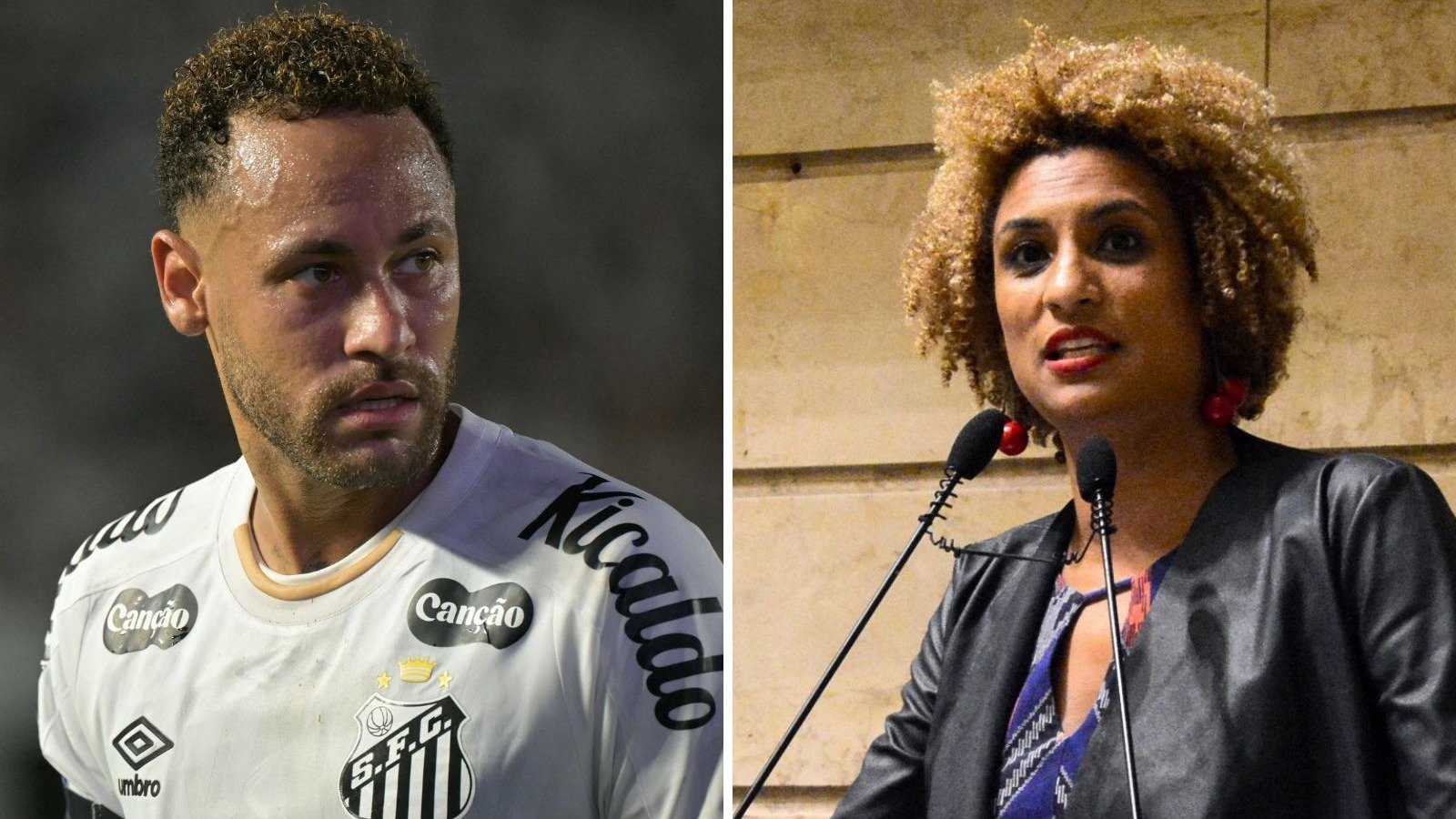 O jogador Neymar Jr. comentou em postagem de deboche &agrave; mem&oacute;ria de Marielle Franco -  (crédito: AFP)