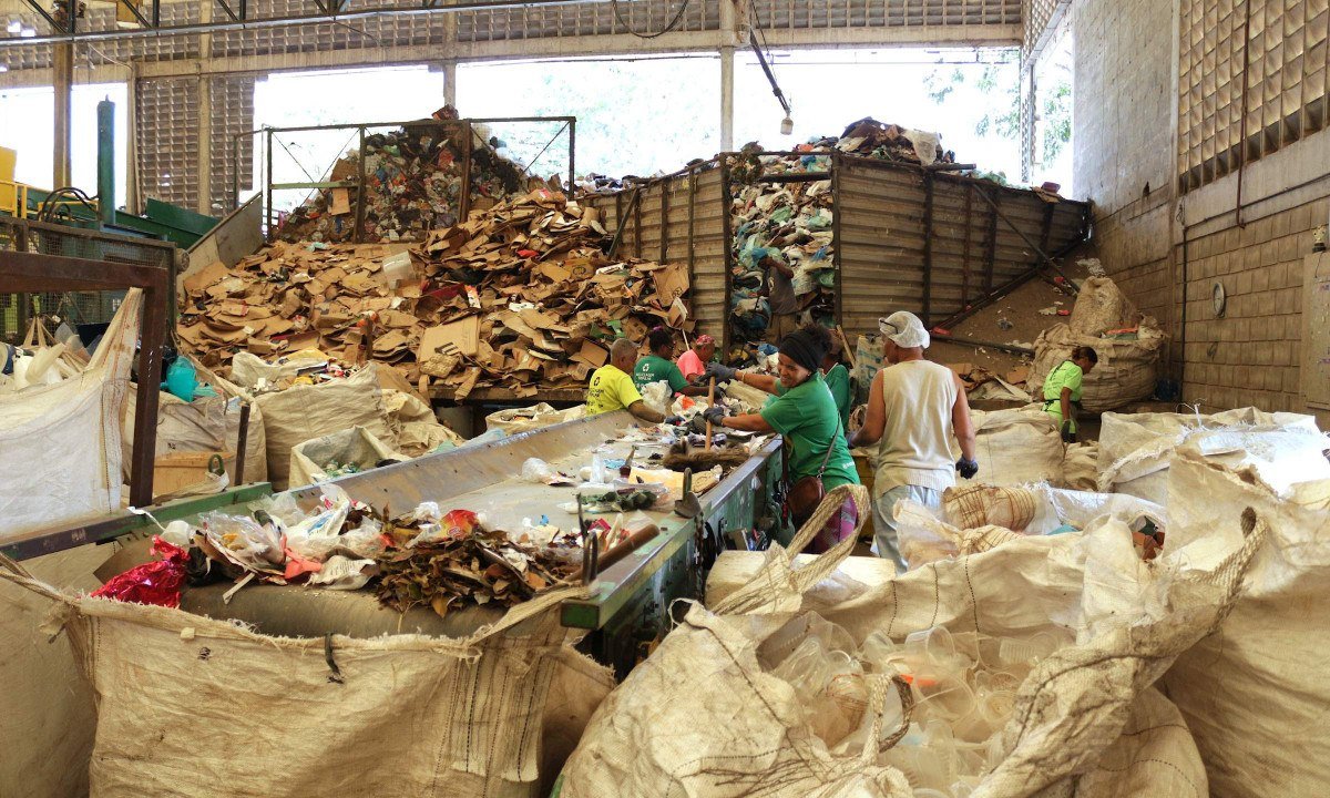 Representantes de catadores de materiais recicláveis de 7 estados do Brasil se reuniram em Belo Horizonte para elaborar carta para a COP31 - (crédito: Zoe di Cadore/Acervo Fundo Brasil)