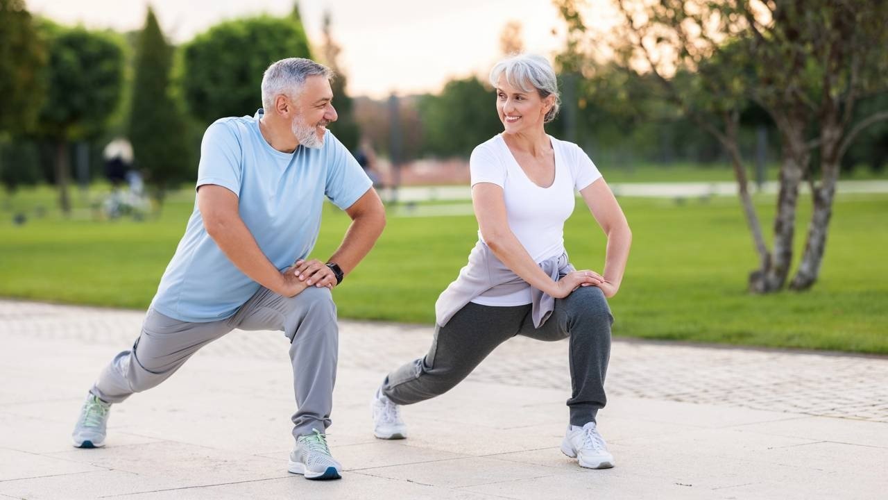 A pr&aacute;tica de exerc&iacute;cios como alongamentos garante flexibilidade e autonomia, essenciais para a sa&uacute;de ap&oacute;s os 60 anos -  (crédito: Cr&eacute;ditos: depositphotos.com / evgenyataman)