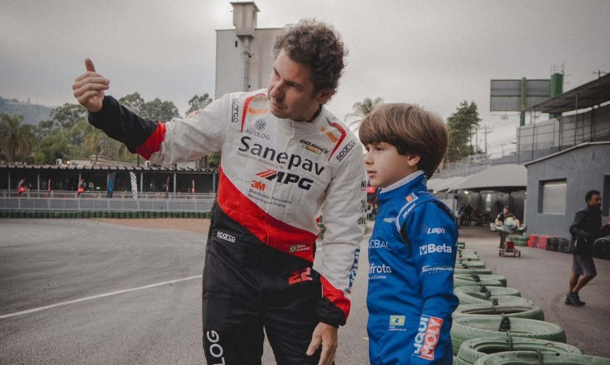 Daniel Lancaster acompanha estreia do filho aos 7 no kart em São Paulo
- (crédito: PulseBrand)