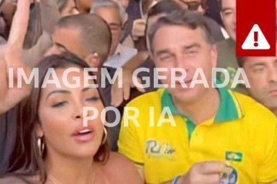 Perfil com mais de 500 mil seguidores usou IA para incluir mulher em manifestação pró-Bolsonaro; página vende conteúdo adulto -  (crédito: Reprodução)