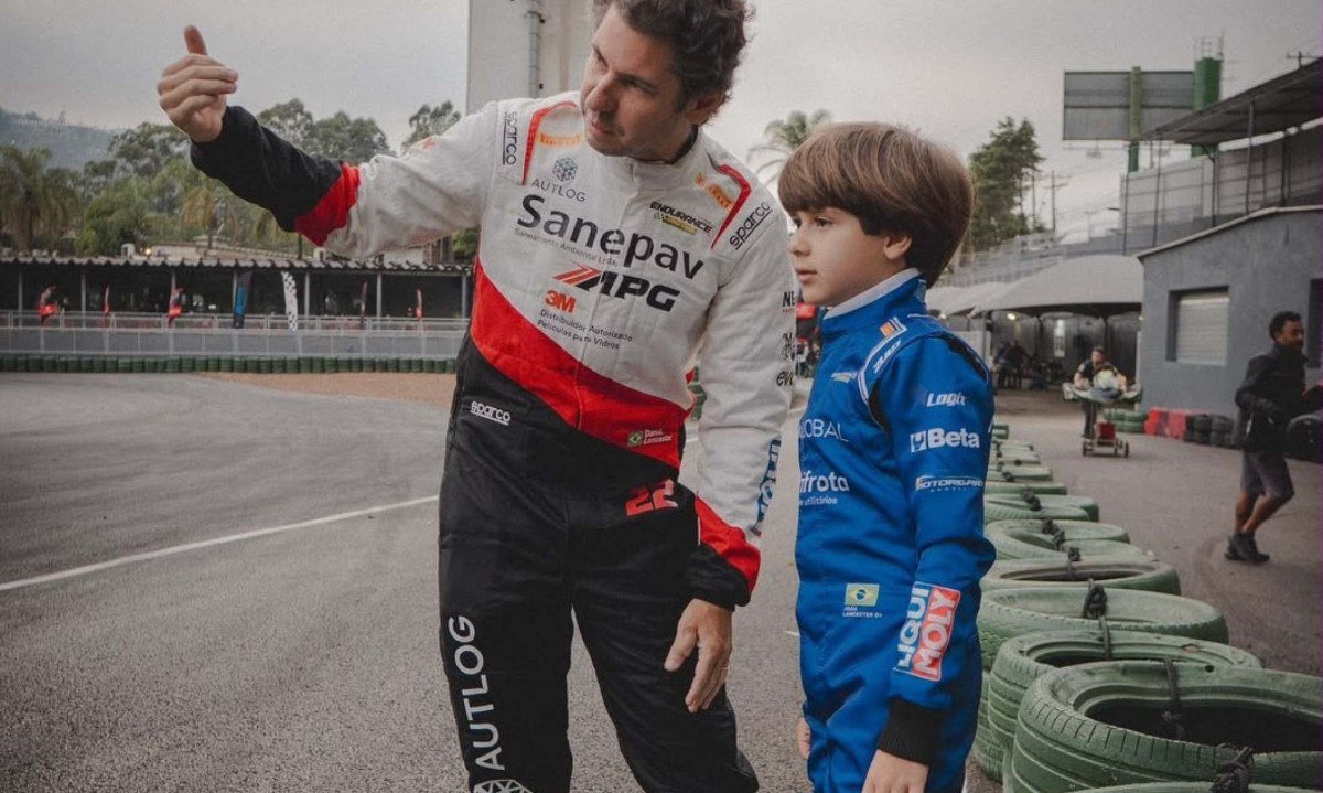 Daniel Lancaster acompanha estreia do filho João no kart aos 7 anos SP
- (crédito: PulseBrand)