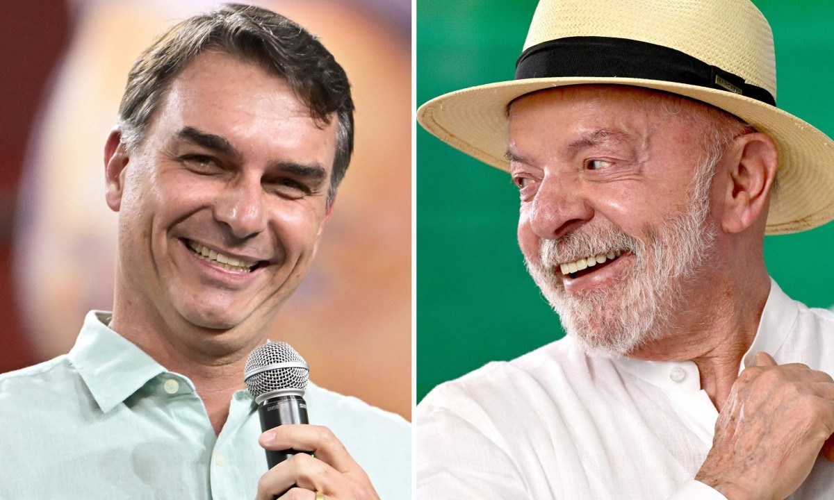 Flávio Bolsonaro e Lula, os candidatos do segundo turno - (crédito: Gledston Tavares e Pablo PORCIUNCULA / AFP)