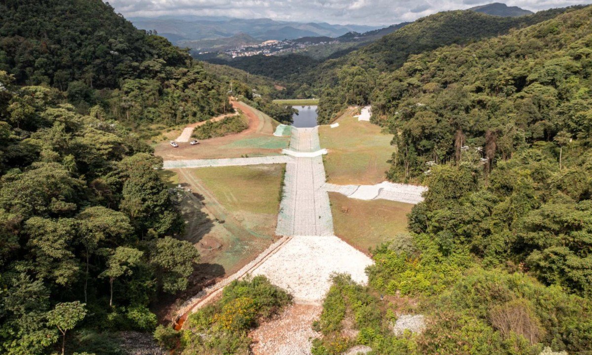 O nível de emergência da barragem B7A, na MAC, em Nova Lima, foi encerrado pela Agência Nacional de Mineração - (crédito: Videodelivery)