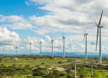 Apenas três usinas eólicas entraram em operação comercial no país este ano até o início deste mês, adicionando 184,5 megawatts (MW) de capacidade instalada. -  (crédito: Abeeolica/Divulgacao – 24/2/18)