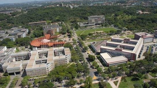 O campus Pampulha da UFMG, local da a&ccedil;&atilde;o policial que resultou na pris&atilde;o de dois suspeitos de roubo -  (crédito: Reprodu&ccedil;&atilde;o / UFMG)