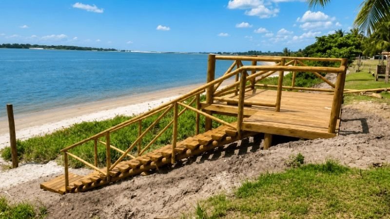 Justi&ccedil;a condena empres&aacute;ria por constru&ccedil;&atilde;o irregular de deck e escadaria em &Aacute;rea de Preserva&ccedil;&atilde;o Permanente na Lagoa Munda&uacute; -  (crédito: Reprodu&ccedil;&atilde;o)