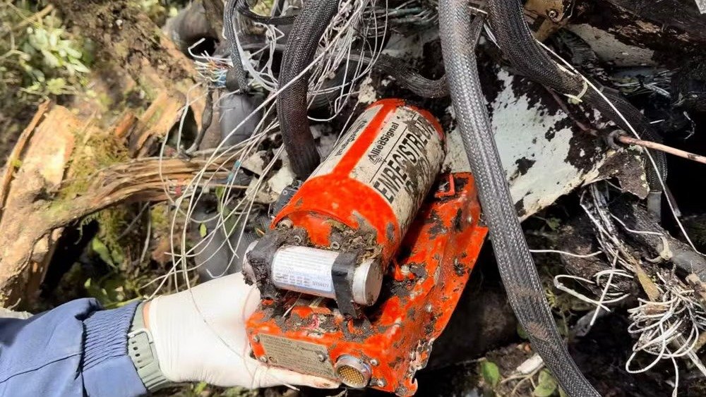 Relat&oacute;rio preliminar sobre a queda do helic&oacute;ptero de Rick revela que a caixa-preta encontrada n&atilde;o gravou o voo do acidente -  (crédito: For&ccedil;a A&eacute;rea Brasileira (FAB))