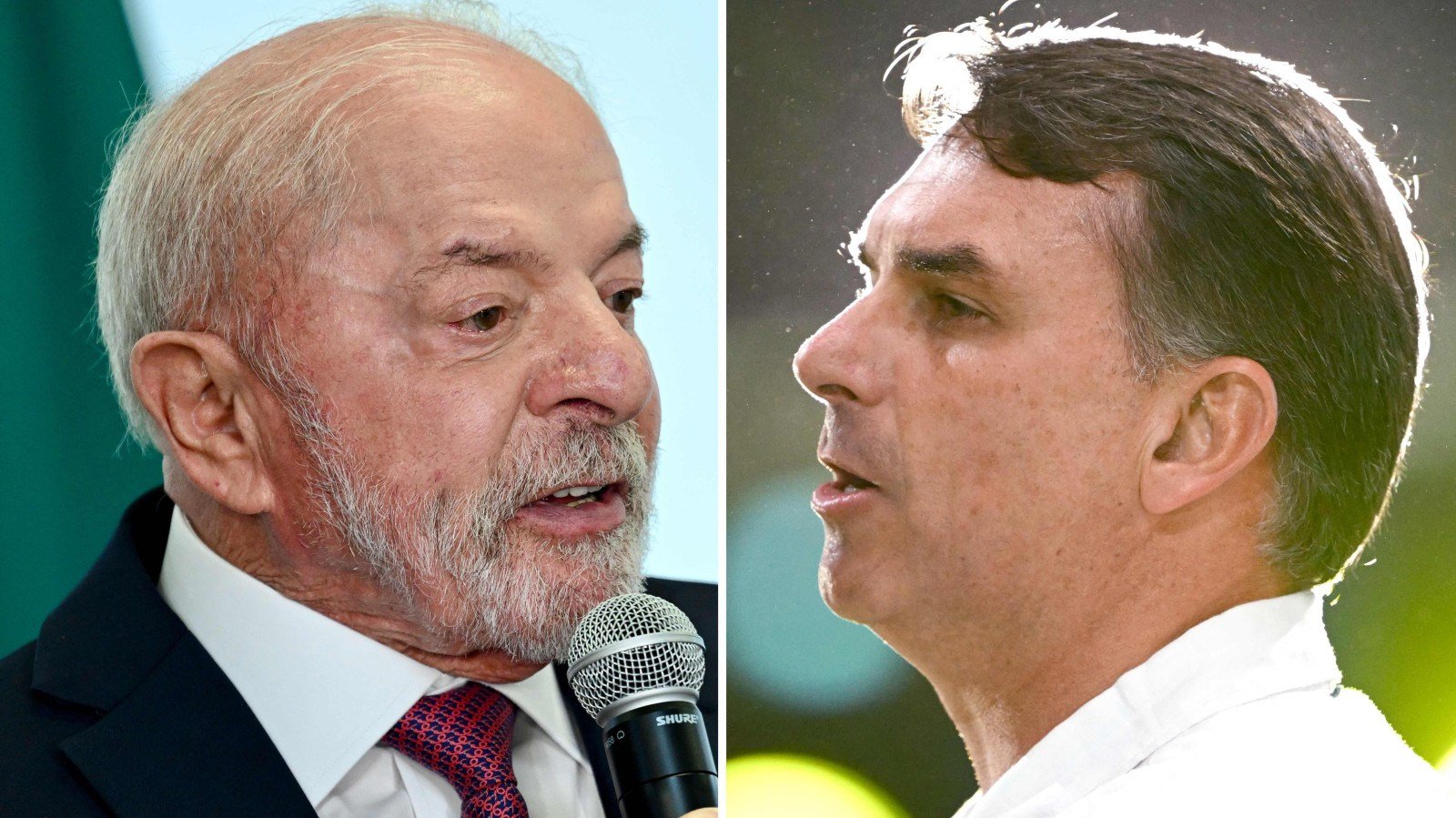 Lula e Jair Bolsonaro, candidatos ao segundo turno, aguardam resultados de 11 pesquisas eleitorais neste s&aacute;bado -  (crédito:  Mauro PIMENTEL e Evaristo SA / AFP)