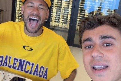Vídeo foi publicado nas redes sociais nesta sexta-feira (23/10) -  (crédito: Nikolas Ferreira e Neymar/Reprodução/Instagram)
