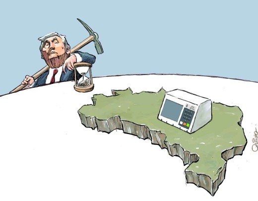 Trump espreita -  (crédito: Quinho)