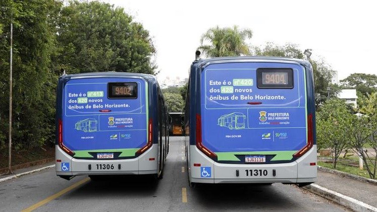 Frota de &ocirc;nibus de Belo Horizonte que ter&aacute; gratuidade e refor&ccedil;o para o dia da elei&ccedil;&atilde;o, facilitando o acesso ao voto -  (crédito: Divulga&ccedil;&atilde;o / PBH)