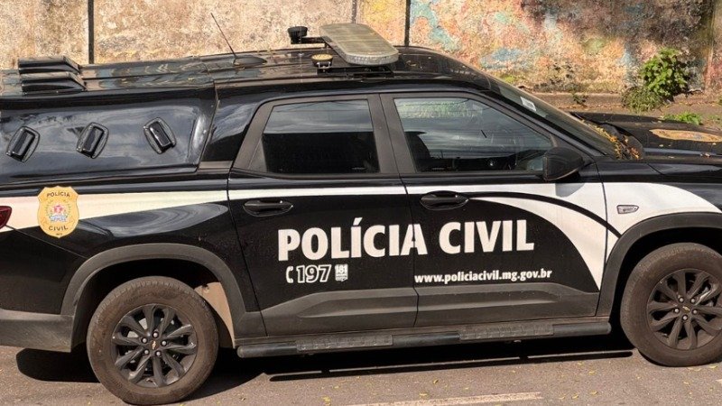 Viatura da Pol&iacute;cia Civil de Minas Gerais, respons&aacute;vel pela opera&ccedil;&atilde;o contra o desvio de vale-alimenta&ccedil;&atilde;o na Grande BH -  (crédito: Divulga&ccedil;&atilde;o/PCMG)