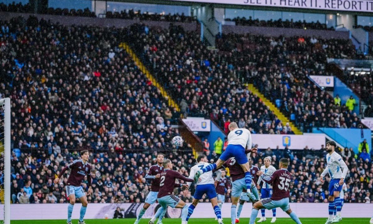 Haaland marca, mas City perde para o Aston Villa e sofre primeira derrota no Inglês - (crédito: No Ataque Internacional)