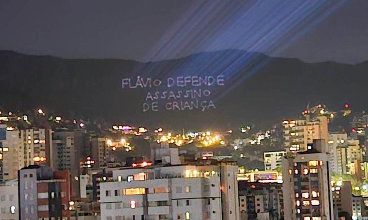 Projeções foram vistas a quilômetros de distância - (crédito: Grazi Caria/Divulgação)