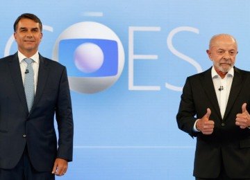 Debate: Flávio começa melhor, Lula explora terreno pessoal e, agora, eleitor decidirá -  (crédito: Foto: Fernando Frazão/Agência Brasil)