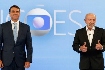 Debate: Flávio começa melhor, Lula explora terreno pessoal e, agora, eleitor decidirá -  (crédito: Foto: Fernando Frazão/Agência Brasil)