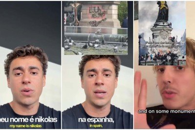 Influenciador francês rebateu declarações de Nikolas Ferreira em vídeo resposta no Instagram -  (crédito: Reprodução/Instagram)