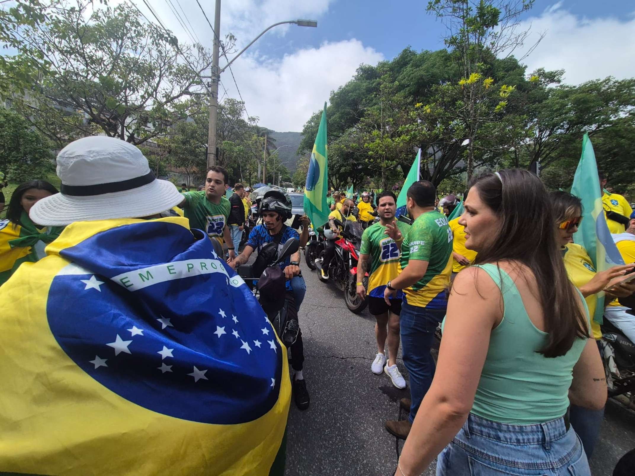 'Motociata do 22' reúne apoiadores de Flávio Bolsonaro (PL), na Praça do Papa, em BH
-Jair Amaral / EM / DA Press