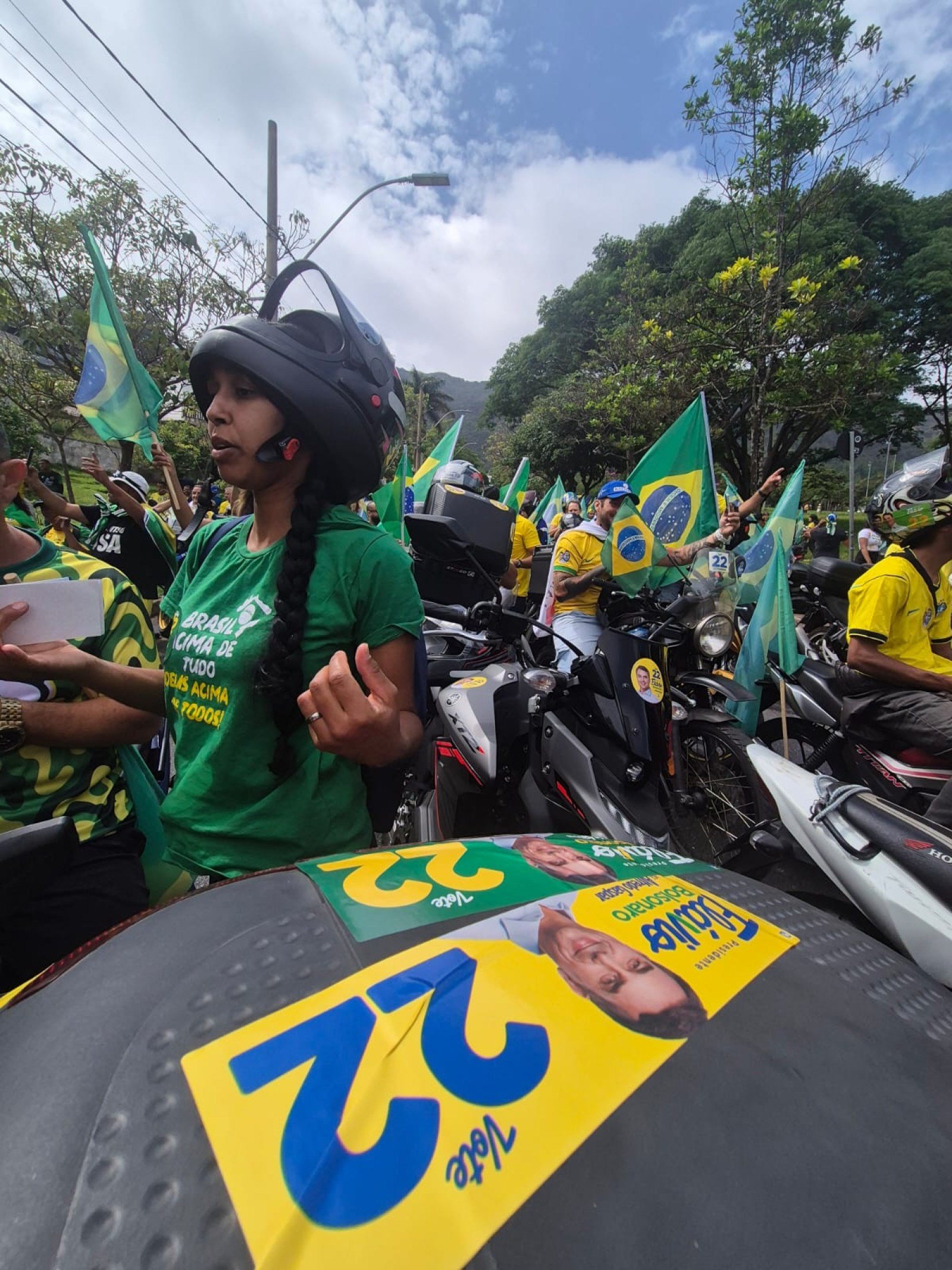 'Motociata do 22' reúne apoiadores de Flávio Bolsonaro (PL), na Praça do Papa, em BH
-Jair Amaral / EM / DA Press