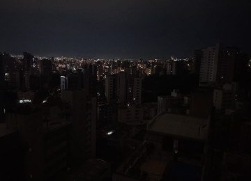 Vista de parte da Região Centro-Sul de Belo Horizonte a partir da Rua Groenlândia no Bairro Sion -  (crédito: Paulo Stempliuc/Arquivo Pessoal)