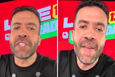 Andr&eacute; Janones em transmiss&atilde;o ao vivo convocando o "Ex&eacute;rcito do Lula" para a reta final das elei&ccedil;&otilde;es, destacando a import&acirc;ncia do voto no n&uacute;mero 13. -  (crédito: Redes sociais)
