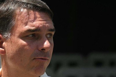 Fl&aacute;vio Bolsonaro, favorito ao Planalto, inicialmente resistiu &agrave; candidatura presidencial -  (crédito: AFP )