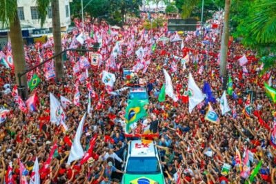 Ato de Lula em Belo Horizonte no dia 21 de outubro -  (crédito: Ricardo Stuckert/Divulgação)