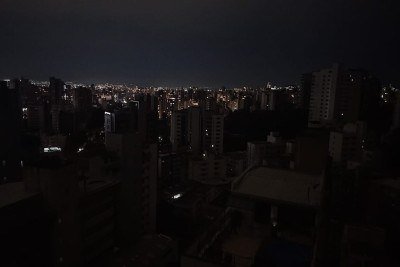 Vista de parte da Região Centro-Sul de Belo Horizonte a partir da Rua Groenlândia no Bairro Sion -  (crédito: Paulo Stempliuc/Arquivo Pessoal)