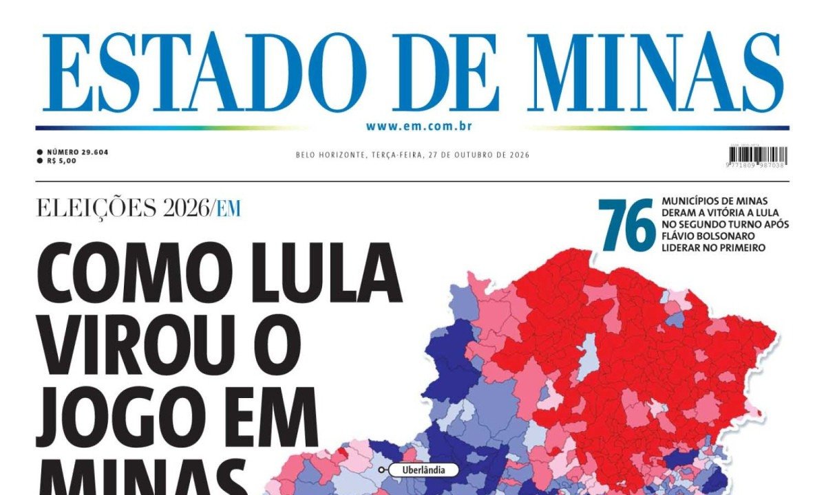 - (crédito: CAPA DO ESTADO DE MINAS)