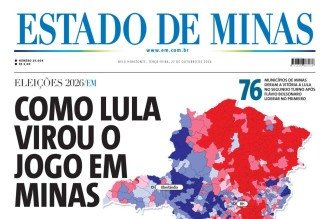 CONFIRA A CAPA DO ESTADO DE MINAS DO DIA 27/10/2026
