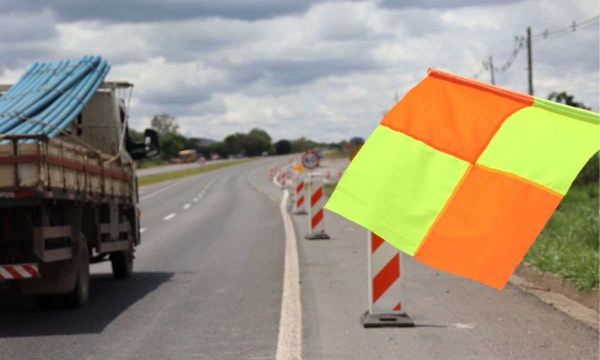 Obras da Via Cristais na BR-040, entre Belo Horizonte e Cristalina, ocorrem ao longo desta semana, de 26 de outubro a 1º de novembro - (crédito: Via dos Cristais)