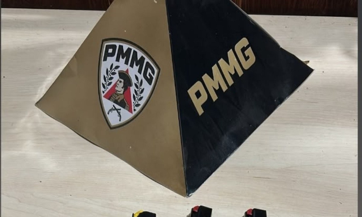 PM apreende pistola, munições e carregadores em ocorrência de violência doméstica em Lajinha - (crédito: Polícia Militar/Divulgação )