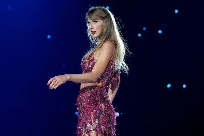 Taylor Swift, cantora cujos f&atilde;s e suposta influ&ecirc;ncia pol&iacute;tica foram tema de reportagem controversa sobre as elei&ccedil;&otilde;es brasileiras. -  (crédito: Kevin Winter / Getty Images)