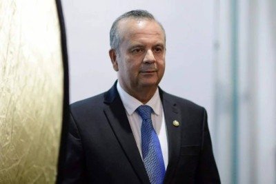 Rogério Marinho (PL) durante reunião preparatória para a votação pela Presidência do Senado, nesta quarta-feira (1º/2) -  (crédito:  Pedro França/Agência Senado)