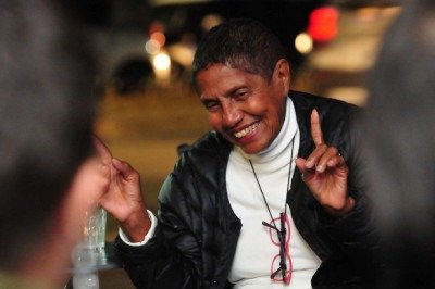 Maria Mazzarello, dona da Mazza Edições, durante debate sobre literatura negra em Belo Horizonte -  (crédito: Marcos Vieira/EM/D.A Press)