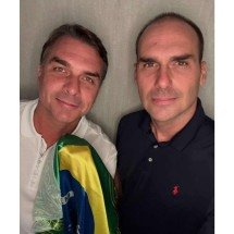 Flávio Bolsonaro reencontra Eduardo nos EUA - Reprodução/Instagram