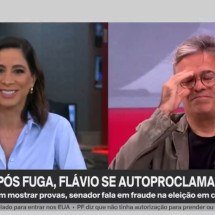 Jornalista da GloboNews cai na risada com a carta de Flávio Bolsonaro - Reprodução/Globonews