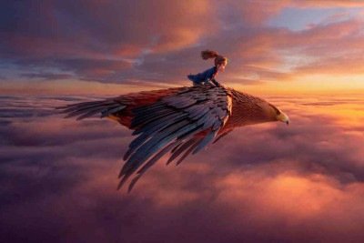 Em 'O bosque selvagem', a menina Prue McKeel vive aventuras e desafios para resgatar o irmão raptado por corvos -  (crédito: Imagem Filmes/Divulgação)