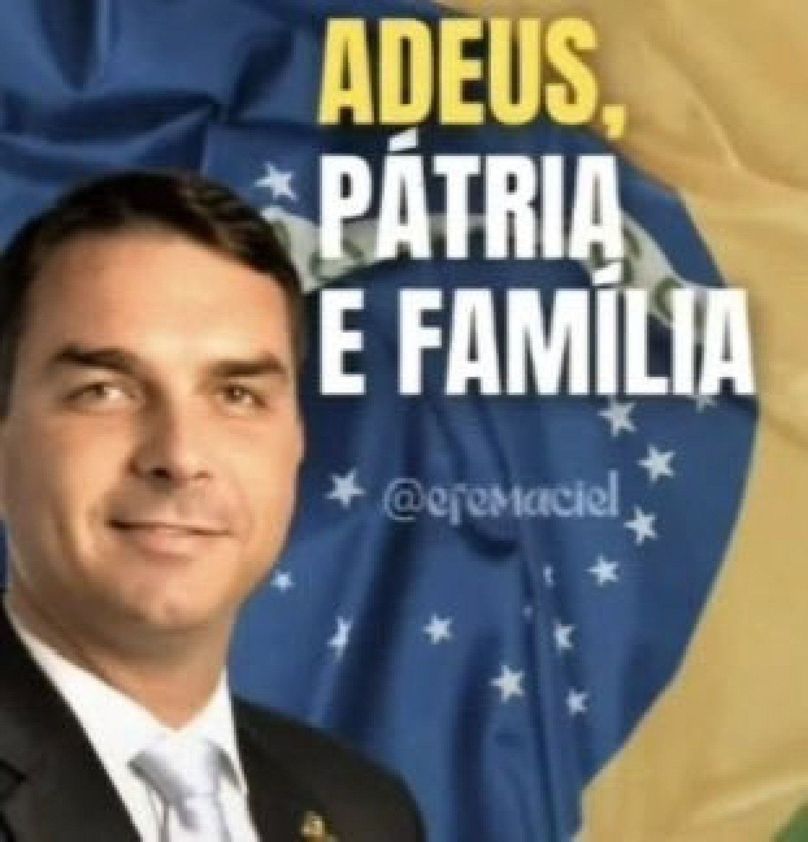 Flávio foi ironizado após carta em que diz ser presidente do Brasil-Reprodução/X