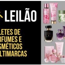 Leilão tem lotes com 290 cosméticos de O Boticário, Natura e Lancôme  - Divulgação/Agência em Foco