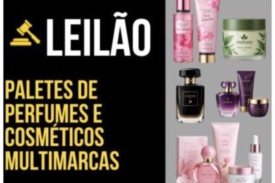 Leilão online com retirada em Contagem se encerra no dia 5 de novembro e reúne marcas famosas como O Boticário, Natura e Victoria’s Secret  -  (crédito: Divulgação/Agência em Foco)