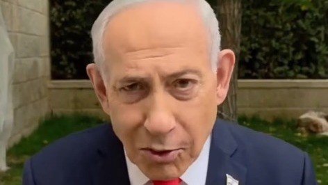 Benjamin Netanyahu em v&iacute;deo no qual acusa partidos &aacute;rabes de tentarem roubar as elei&ccedil;&otilde;es em Israel -  (crédito: Reprodu&ccedil;&atilde;o/Instagram @b.netanyahu)