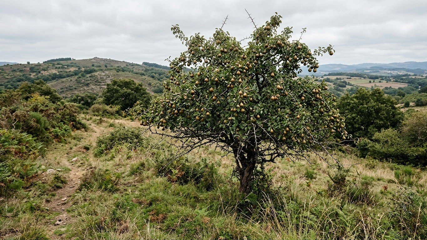 O fruto do piru&eacute;tano, esp&eacute;cie amea&ccedil;ada em Do&ntilde;ana, &eacute; consumido por herb&iacute;voros, dificultando sua reprodu&ccedil;&atilde;o natural -  (crédito: Imagem ilustrativa gerada por IA)