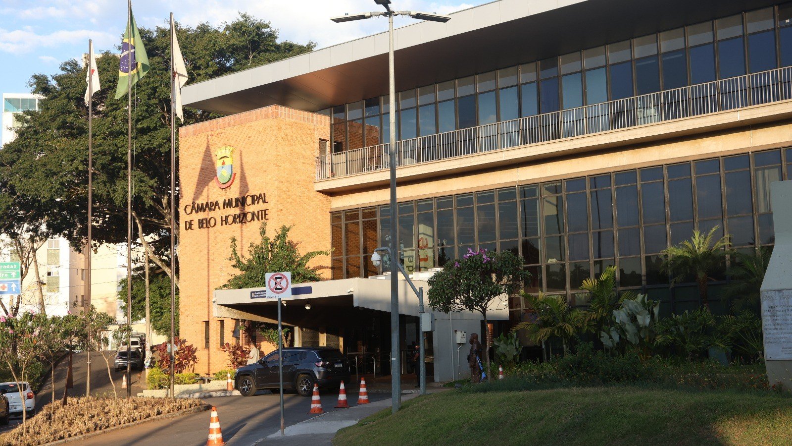 A C&acirc;mara Municipal de Belo Horizonte, que tem sua composi&ccedil;&atilde;o alterada ap&oacute;s a diploma&ccedil;&atilde;o de dois novos vereadores. -  (crédito: Marcos Vieira /EM/DA. Press)